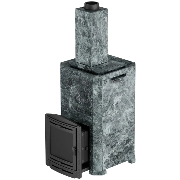 Печь банная «Эйфория 45» в закрытой облицовке змеевик